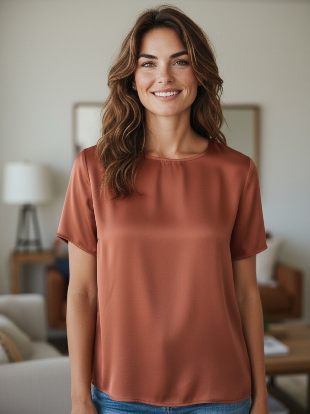 Cuyana Silk Cropped Top